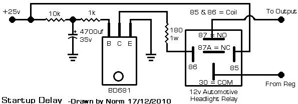 Startup delay circuit